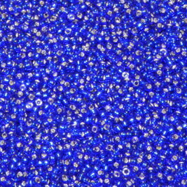 Saatperlen Miyuki Cobalt Silver Lined 3mm