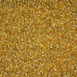 Saatperlen Miyuki Gold Silver Lined 3mm