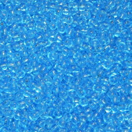 Saatperlen Transparent Light Aqua 3mm